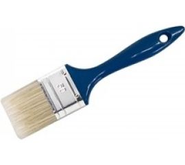 Плоская кисть MAKO светлая смесь щетины, пластиковая ручка, оправа из белой жести 352470 