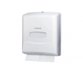 Диспенсер для полотенец ЛАЙМА PROFESSIONAL,ZZ,белый, ABS-пластик, 601426 
