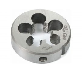 Метрическая плашка Профоснастка №25 Эксперт M6 x 1,0 P6M5 HSS 4341, правая пластиковый бокс 50411125 