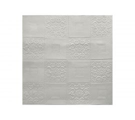 Панель GRACE из вспененного ПЭТ, 700x700 мм, Белая плитка с узором УТ000073548 