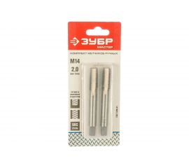 Комплект ручных метчиков ЗУБР МАСТЕР М14 x 2,0 4-28006-14-2.0-H2 