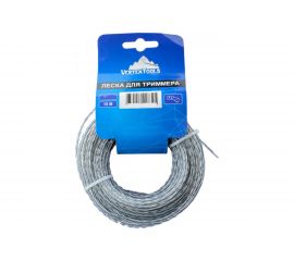 Леска (2.4 мм; 15 м; витой квадрат с сердечником) для триммера vertextools YK-999-2,4-15 