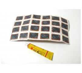 Заплатка для ремонта шин Nova Bright 48 шт., клей 00063 