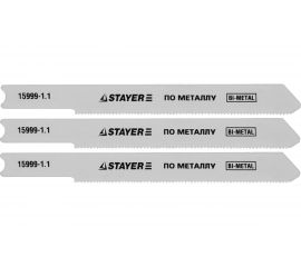 Пилки по металлу для электролобзика STAYER Bi-Metall US-хвост 15999-1.1 3 шт. 