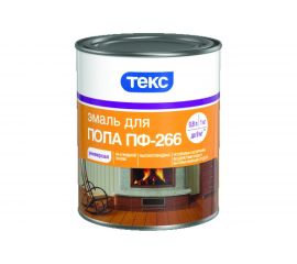 Эмаль Текс универсал ПФ-266 красно-коричневая 1 кг 19393 