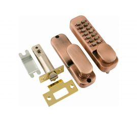 Кодовый замок НОРА-М 201 с фикс. ст.медь 7324 