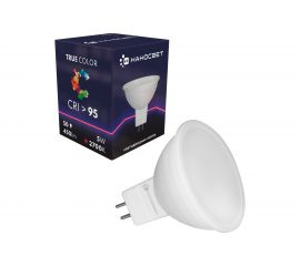Светодиодная лампа Наносвет LH-MR16-50/GU5.3/927, 5Вт, GU5.3, 450Лм, 2700K, Ra>95, L010 