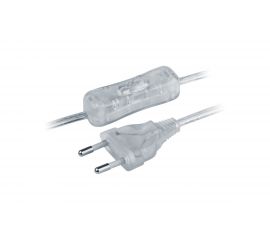 Шнур Navigator, NPS-FS-170-2x0.5-TR, 1.7м, с выключателем, прозрачный 61723 