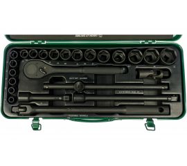 Комплект 6-гранных головок 8-32мм, 24шт Hans BLACK 4625M 