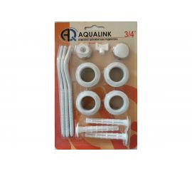 Комплект для монтажа радиатора AQUALINK 3/4, 13 элементов, 3 кронштейна 4601 