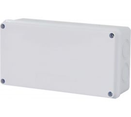 Разветвительная коробка STEKKER EBX31-03-65, 8 выбивных отверстий, IP65, светло-серая 39560 