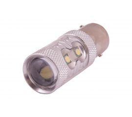 Автолампа диод S25 10 SMD диодов BAY15d 2-контурный, белая SKYWAY S08201032 