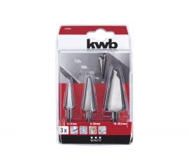 Набор конусных сверл 3 предмета kwb 525090 