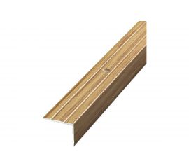 Порог угловой алюминиевый (24х18 мм; 0.9 м; декоративный; дуб универсал) Лука 00000001505 