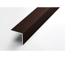 Декоративный угловой профиль ЛУКА алюминиевый, 30х30х1,5 мм, 2,7 м, 5 шт./уп. дуб венге УТ000020858 