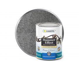 Эмаль с молотковым эффектом Лакра серая, 0.8 кг Лк-00004951 