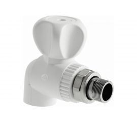 Шаровой кран для радиатора SLT AQUA PP-R 20х1/2 мм угловой SLTFA4201 