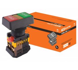 Кнопка TDM РPВВ-30N, Пуск-Стоп, d30мм, неон/230В, 1з 1р SQ0704-0027 