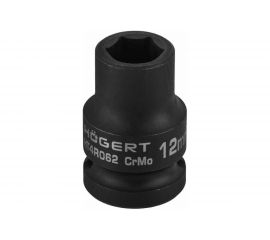 Головка торцевая ударная шестигранная 12 мм, 1/2"", DIN 3121, CrMo HOEGERT TECHNIK HT4R062 