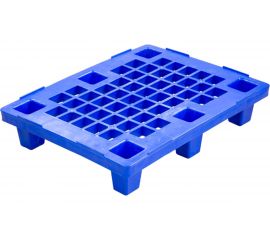 Паллет Тара.ру п/э 800х600х150 перфорированный, на ножках синий 24854 