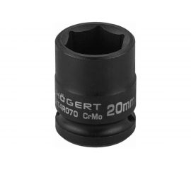 Головка торцевая ударная шестигранная 20 мм, 1/2"", DIN 3121, CrMo HOEGERT TECHNIK HT4R070 