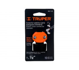 Пластиковый коннектор Truper для шланга 1/2" мама REF-1/2 12712 