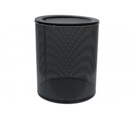 Перфорированная корзина для бумаг Титан Мета 250 низ черный 4607078081120 