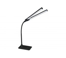 Настольный светильник, чёрный, LED, 10Вт, 2 плафона, 230В, сенсорное включение, 4 уровня яркости, 4000К Camelion KD-794 C02 12493 