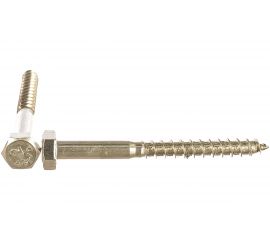 Сантехнический шуруп ЕВРОПАРТНЕР DIN 571 с шестигр.гол. 8х80 нержав. сталь 2 шт. G2 2880 2 