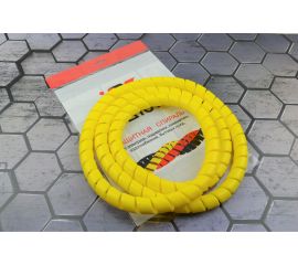 Защитная пластиковая спираль Урдюга d25мм желтая пакет 2м URСП25Ж02 