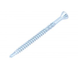 Шуруп для полов и паркета Rusconnect 3,2х35 мм, белый цинк 150 шт. 3803351 