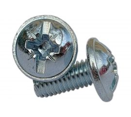 Винт ZAMETAL М4х40 с полусфер. гол. и прессш., DIN 967, оц., 500 шт ZA514127 