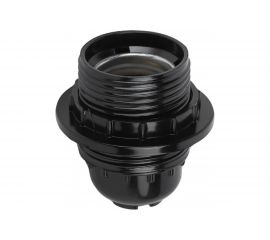 Патрон с кольцом ЭРА Е27, бакелит, черный Б0044084 