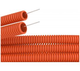 Труба ПНД с протяжкой 20мм 100м оранжевая DKC 71920 