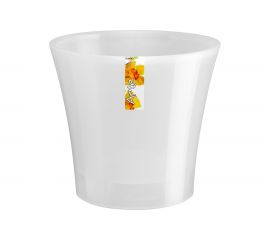 Горшок SANTINO АРТЕ 1.2 л, 13.5х12.5 см, прозрачный/прозрачный 049092 