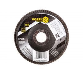 Диск лепестковый (125х22 мм; Р80) VOREL 7986 