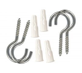 Крюк-шуруп ЕВРОПАРТНЕР Zn d4,2хL50 в компл. c дюбелем MULTI 6x25 6шт. MP 301 17 