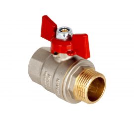 Шаровой кран KALDE полнопроходной, 1/2 вн/нар, ручка бабочка 0KV4800 