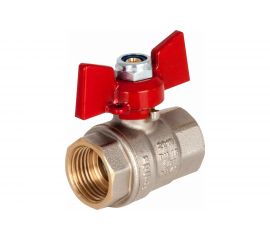 Шаровой кран KALDE полнопроходной, 1 вн/вн, ручка бабочка 0KV4818 