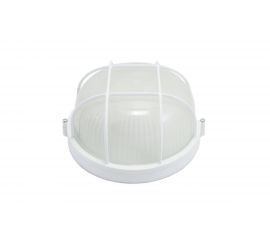 Влагозащищенный светильник APEYRON с решеткой, круг белый, корпус алюминий, рассеиватель стекло, IP54, E27, 60Вт 11-19 