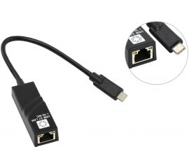 Сетевая карта USB3.1 TYPE-C, RJ45 5bites 1гигабит, 10см UA3C-45-07BK 