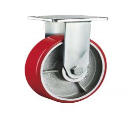 Большегрузное колесо с полиуретановой шинкой С-4107-DUS не поворотное, без тормоза, г/п 600 кг EURO-LIFT 00018512 