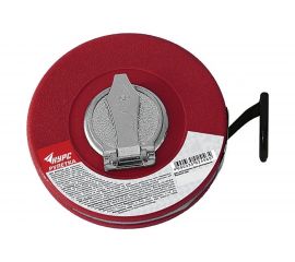 Рулетка (фибергласовая лента 50 м, красный пластиковый корпус) КУРС 17509 