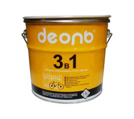 Грунт-эмаль ДЕОЛЬ 3 в 1 по ржавчине светло-серый матовый D3V1G3 