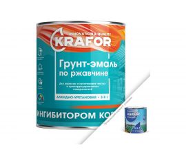 Грунт-эмаль по ржавчине KRAFOR ГОЛУБАЯ 1,9 кг 6 26681 