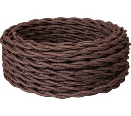 Силовой кабель Retro Electro ретро, 2х1,5, коричневый, длина бухты 50 2254748 