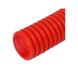 Гофрированная труба Промрукав ПНД защитная для МПТ пешель красная д32 25м PR02.0090 