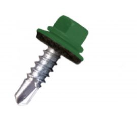 Саморез по металлу Daxmer св. №2 4,8х19 RAL 6002 10451 