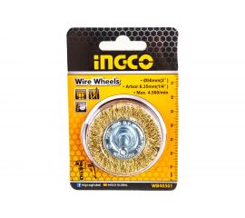 Щетка-крацовка дисковая на шпильке (50х0.35х6.35 мм) INGCO WB40501 
