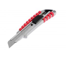 Нож TUNDRA универсальный прорезиненный металлический корпус, 18 мм 1006508 